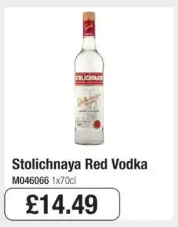 Makro Stolichnaya Red Vodka offer
