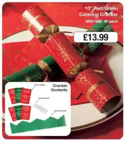 Makro 10” Red/Green Catering Cracker offer