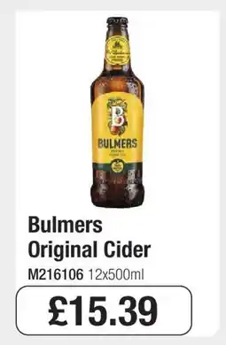 Makro Bulmers Original Cider offer