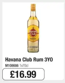 Makro Havana Club Rum 3YO offer