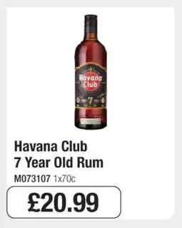 Makro Havana Club 7 Year Old Rum offer