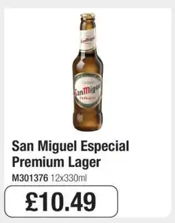 Makro San Miguel Especial Premium Lager offer