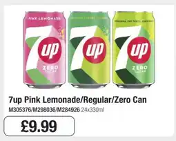 Makro 7up Pink Lemonade/Regular/Zero Can offer