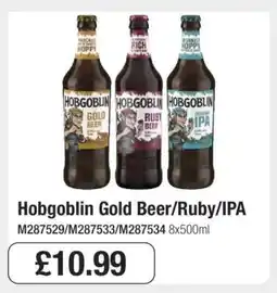 Makro Hobgoblin Gold Beer/Ruby/IPA offer
