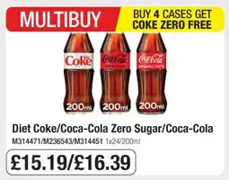 Makro Diet Coke/Coca-Cola Zero Sugar/Coca-Cola offer