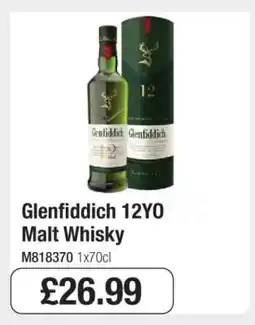 Makro Glenfiddich 12YO Malt Whisky offer
