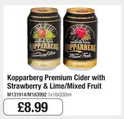 Makro Kopparberg Premium Cider with Strawberry & Lime/Mixed Fruit offer