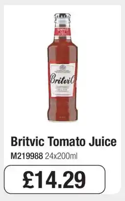Makro Britvic Tomato Juice offer