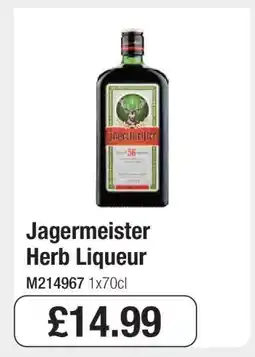 Makro Jagermeister Herb Liqueur offer