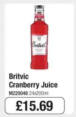 Makro Britvic Cranberry Juice offer