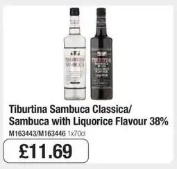 Makro Tiburtina Sambuca Classica/Sambuca with Liquorice Flavour 38% offer