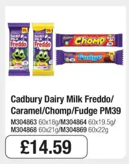 Makro Cadbury Dairy Milk Freddo/Caramel/Chomp/Fudge PM39 offer