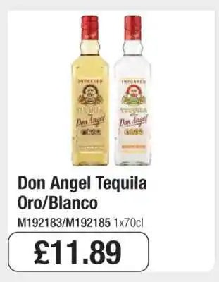 Makro Don Angel Tequila Oro/Blanco offer