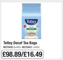 Makro Tetley Decaf Tea Bags offer