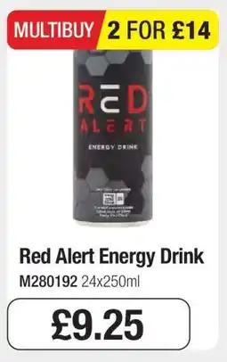 Makro Red Alert Energy Drink offer