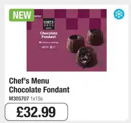 Makro Chef’s Menu Chocolate Fondant offer