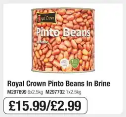 Makro Royal Crown Pinto Beans In Brine offer