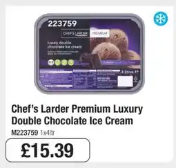 Makro Chef’s Larder Premium Luxury Double Chocolate Ice Cream offer
