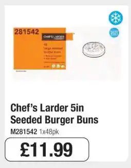 Makro Chef’s Larder 5in Seeded Burger Buns offer