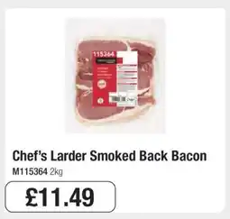 Makro Chef’s Larder Smoked Back Bacon offer