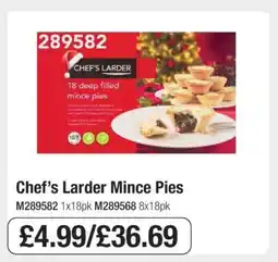 Makro Chef’s Larder Mince Pies offer