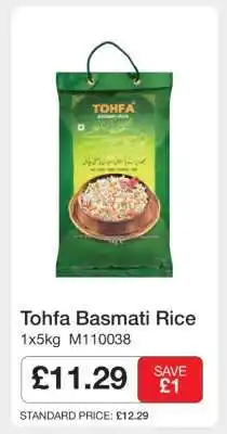 Makro TOHFA Basmati Rice offer