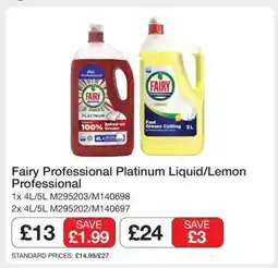 Makro Fairy Professional Platinum Liquid/Lemon Professional offer