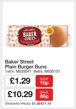 Makro Baker Street Plain Burger Buns offer
