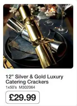 Makro 12” Silver & Gold Luxury Catering Crackers offer