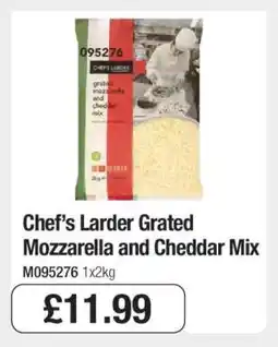 Makro Chef’s Larder Grated Mozzarella and Cheddar Mix offer