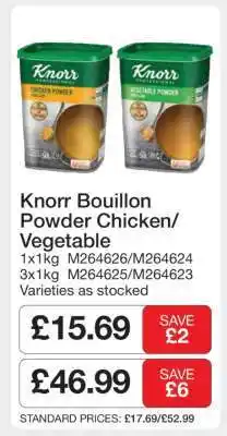 Makro Knorr Bouillon Powder Chicken/Vegetable offer