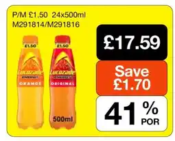 Makro Lucozade Energy Orange/Original offer