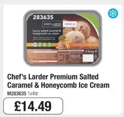 Makro Chef’s Larder Premium Salted Caramel & Honeycomb Ice Cream offer