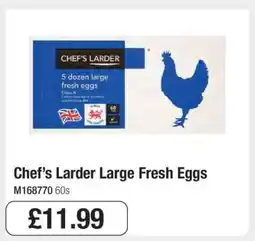 Makro Chef’s Larder Large Fresh Eggs offer