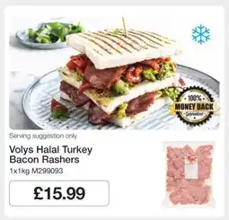 Makro Volys Halal Turkey Bacon Rashers offer