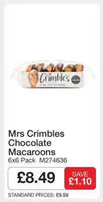 Makro Mrs Crimbles Chocolate Macaroons offer