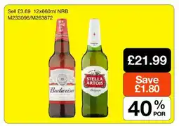 Makro Budweiser & Stella Artois offer