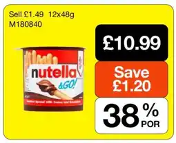 Makro Nutella & Go! offer