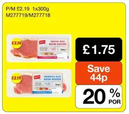 Makro Smoked/Unsmoked Back Bacon Rashers offer