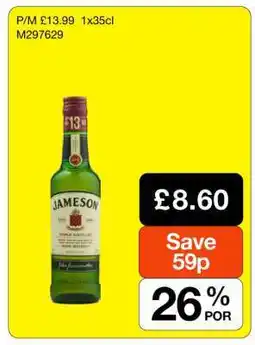 Makro Jameson Triple Distilled Irish Whiskey offer