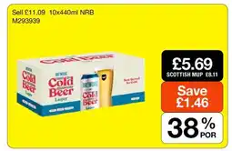 Makro Brewdog Cold Beer Lager offer