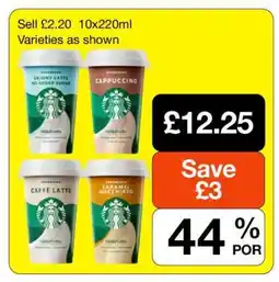 Makro Starbucks Chilled Coffee offer