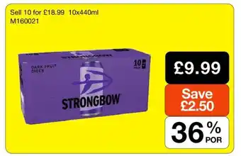 Makro Strongbow Dark Fruit Cider offer