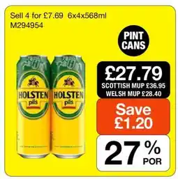 Makro Holsten Pils offer