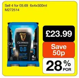 Makro Guinness Draught 0.0 Alcohol Free offer