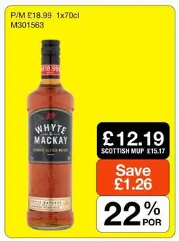 Makro Whyte & Mackay Blended Scotch Whisky offer