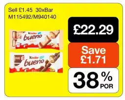 Makro Kinder Bueno offer