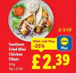 Lidl Southern Fried Mini Chicken Fillets offer