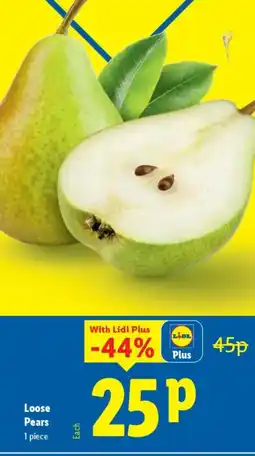 Lidl Loose Pears offer