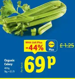 Lidl Organic Celery offer